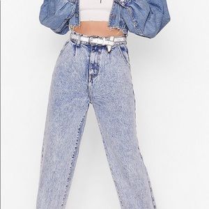 Nasty Gal Acid Wash Jeans